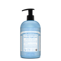 Dr. Bronner's Organic Pump Soap (Sugar 4-in-1) Baby Unscented 710ml