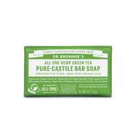 Dr. Bronner's Pure-Castile Bar Soap (All-One Hemp) Green Tea 140g