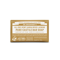 Dr. Bronner's Pure-Castile Bar Soap (All-One Hemp) Sandalwood Jasmine 140g