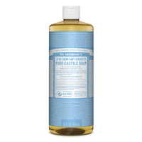 Dr. Bronner's Pure-Castile Soap Liquid (18-In-1 Hemp) Baby Unscented 946mL