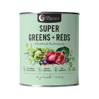 Nutra Organics Super Greens + Reds (Wholefood Multivitamin) Powder 300g
