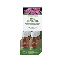 Oil Garden Essential Oil Rose Geranium 25ml [Bulk Buy 8 Units]