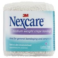 Nexcare Medium Weight Crepe Bandage White 50mm x 1.6m