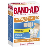 Johnson's Band-Aid Assorted Plastic Strips 50