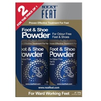 Neat Feat Foot & Shoe Powder Twin Pack 2 x 125mL 