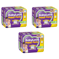 BabyLove Nappy Pants Junior 22 Pack [Bulk Buy 3 Units]
