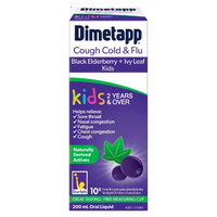 Dimetapp Kids Cough, Cold & Flu Elderberry + Ivy Leaf 200ml