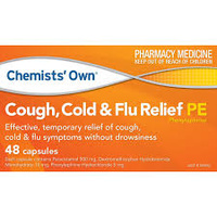 Chemists' Own Cough, Cold & Flu Relief PE 48 Capsules (S2)