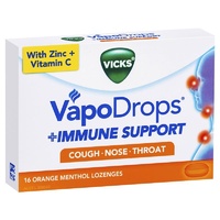 Vicks VapoDrops + Immune Support Orange 16 Lozenges