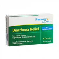 Pharmacy Choice Diarrhoea Relief Capsule 8 