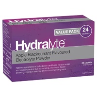 Hydralyte Value Pack Apple Blackcurrant 24 Sachets