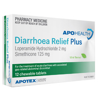 APOHEALTH Diarrhoea Relief Plus 12 Tablets (S2)
