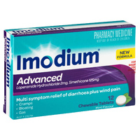 Imodium Advanced Anti-Diarrhoea 12 Chewable Tablets (S2)