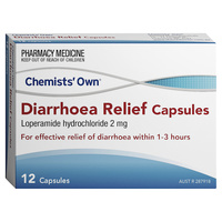 Chemists' Own Diarrhoea Relief 12 Capsules (S2)