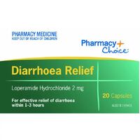 Pharmacy Choice Diarrhoea Relief Capsule 20 New Formulation (S2)
