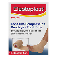 Elastoplast 48317 Cohesive Compression Bandage Flesh Tone 7.5cm x 4.5m