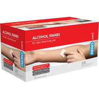 AeroWipe Alcohol Swabs 100 Pack