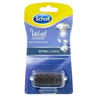 Scholl Velvet Smooth Wet and Dry Roller Heads Extra Coarse - 1 Pack