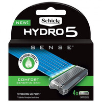 Schick Hydro 5 Sense Comfort Blade Refills 4 Pack