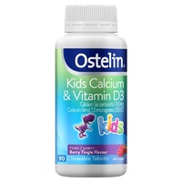 Ostelin Kids Calcium & Vitamin D3 90 Chewable Tablets Berry Tingle Flavour