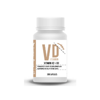 Living Healthy Vitamin K2 + D3 1000IU 200 Capsules [Bulk Buy 3 Units]