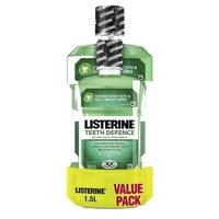 Listerine Teeth Defence Mouthwash 1 Litre + 500ml Value Pack