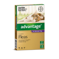 Advantage Flea Treatment for Large Cats Over 4kg 4 Pack (S5)