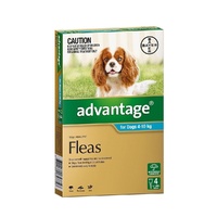 Advantage Flea Treatment For Medium Dogs 4-10kg 4 Pack (S5)