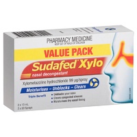 Sudafed Xylo Nasal Decongestant Spray 10ml Twin Pack (S2)
