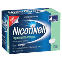 Nicotinell Extra Strength 4mg Lozenge 216 Lozenges Peppermint 