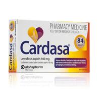 Cardasa Low Dose Aspirin 100mg 84 Tablets