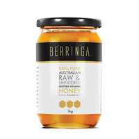 Berringa Australian Pure Organic Raw & Unfiltered Honey 1kg