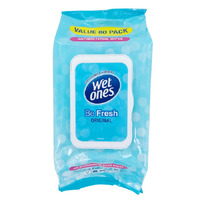Wet Ones Be Fresh Original Wipes 80 Pack