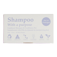 Clover Fields Shampoo with a Purpose Bar (shampoo & conditioner) Dry or Damaged 135g