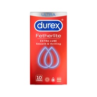 Durex Fetherlite Condom Extra Lube 10 Pack