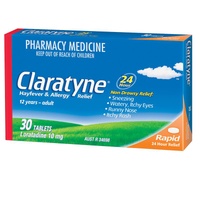 Claratyne Hayfever & Allergy Relief 10mg 30 Tablets 