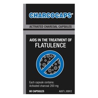 Charcocaps Activated Charcoal Capsules 60 