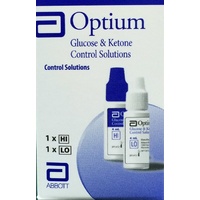 Abbott Optium Glucose & Ketone Control Solution (HI/LO)