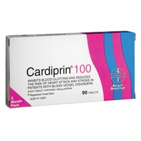 Cardiprin 100mg 90 Tablets 