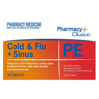 Pharmacy Choice Cold & Flu PE 24 Tablets (S2)