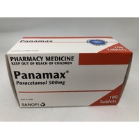 Panamax 500mg 100 Tablets (S2)