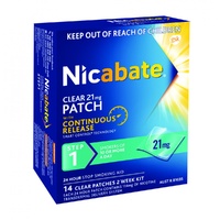 Nicabate Clear 21mg Patch Step 1 Patches 14