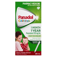 Panadol Children's Colourfree Baby Drops Syringe 20mL (S2)
