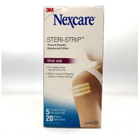 Nexcare Steri-Strip Skin Closures 3mm X 75mm White 100 Strips