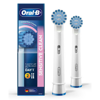 Oral B Sensitive Clean Replacement Electric Toothbrush Heads 2 Refills