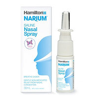 Hamilton Narium Saline Nasal Spray 30mL