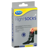 Scholl Flight Compression Socks Men Black Size 9-12 (M9-12)