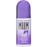 Mum Dry Anti Perspirant Deodorant Dry Active All Day 50ml