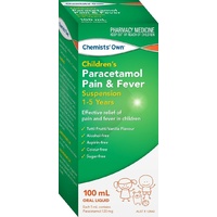 Chemists' Own Children's Paracetamol 1-5 Years 100ml (S2)