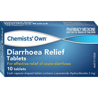 Chemists' Own Diarrhoea Relief 10 Tablets  (S2)